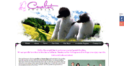 Desktop Screenshot of caralotpoodles.com