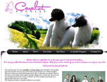 Tablet Screenshot of caralotpoodles.com